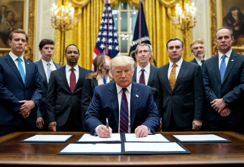 Trump Enacts Stablecoin Legislation with Crypto Leaders Present